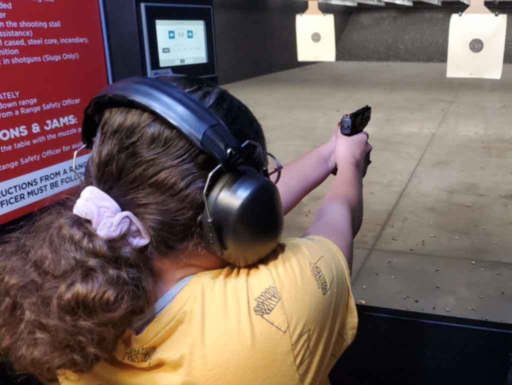 kid at the range